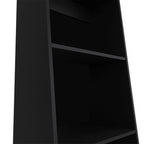 Black Wood Three Tier Bookcase - 47-inch