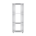White Wood Three Tier Bookcase - 39-inch