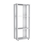 White Wood Three Tier Bookcase - 39-inch