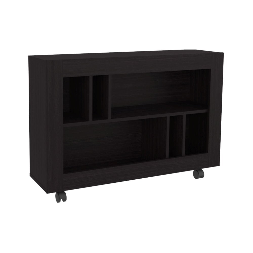 White Wood Two Tier Bookcase - 25-inch