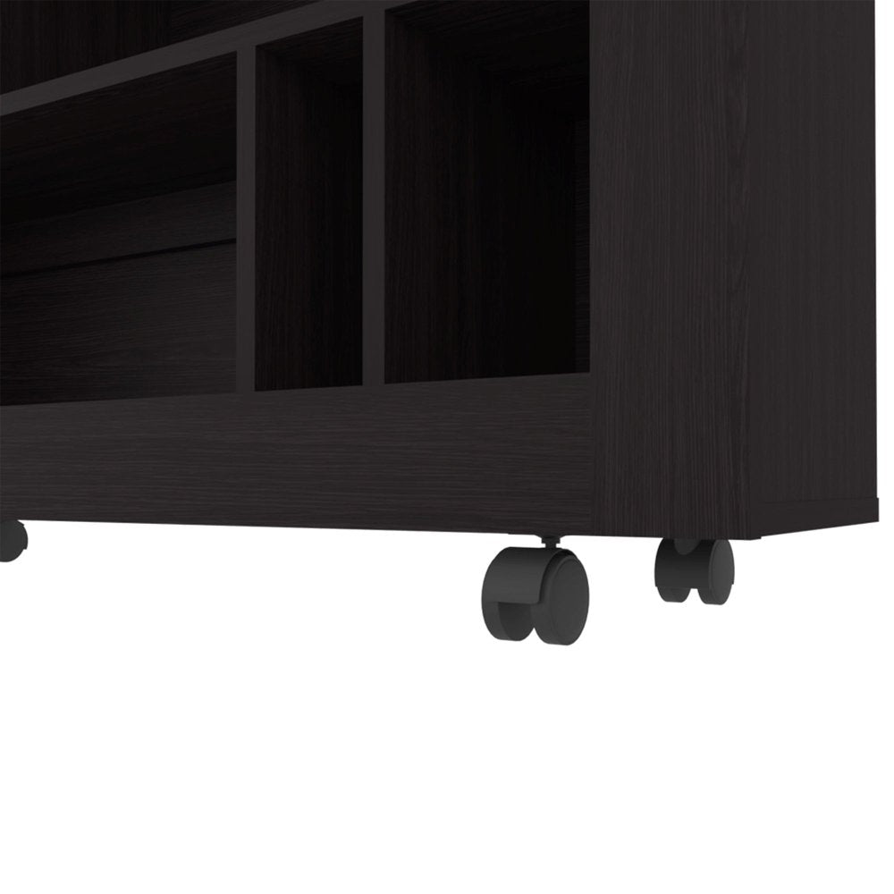 White Wood Two Tier Bookcase - 25-inch
