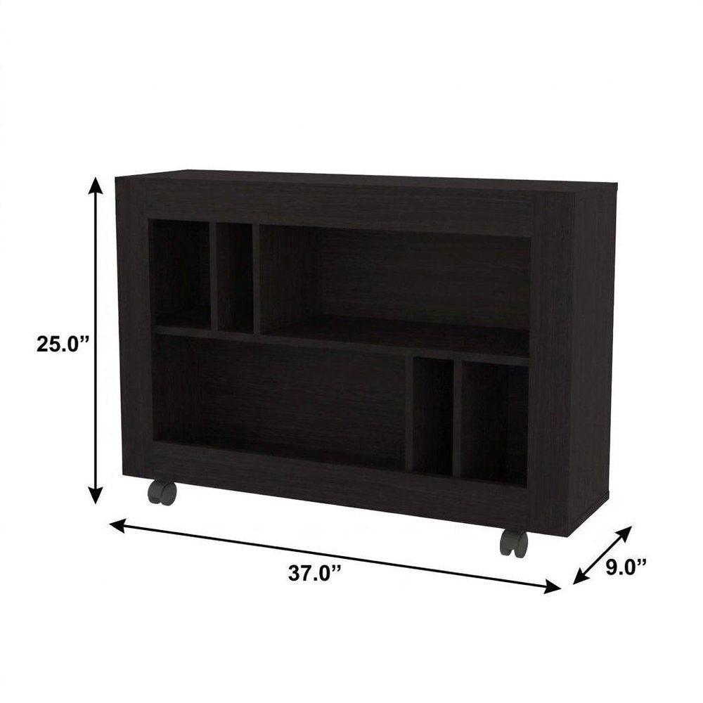 White Wood Two Tier Bookcase - 25-inch