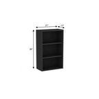 Black Wood Accent Cabinet - 21-inch