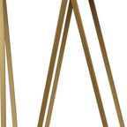 Set of Two Silver and Gold Mirrored Glass and Steel Square Frame Nested Tables