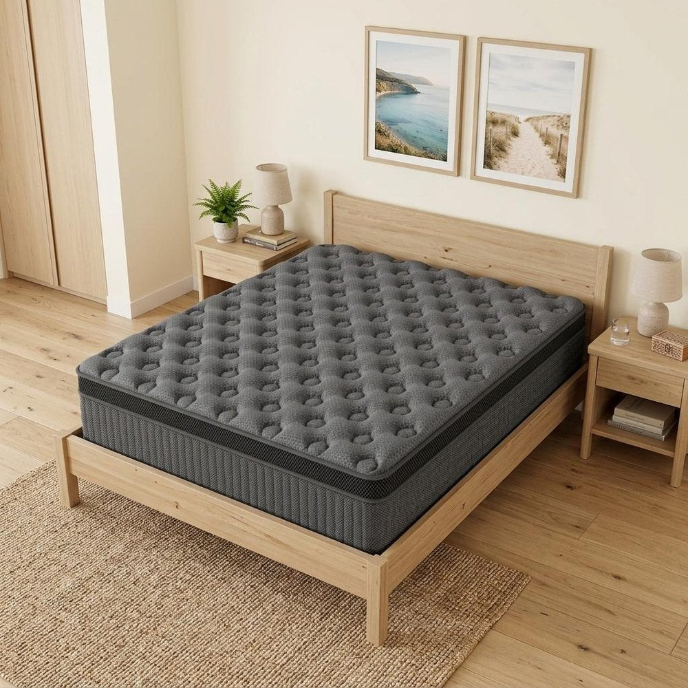Queen Lumbar Support Memory Foam Hybrid Mattress - 12-inch
