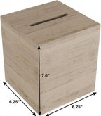 Brown Solid Wood Bathroom Storage Furniture Set - 6-inch