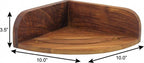 Brown Solid Wood Bathroom Storage Furniture Set - 10-inch