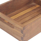 Brown Solid Wood Bathroom Storage Furniture Set - 10-inch