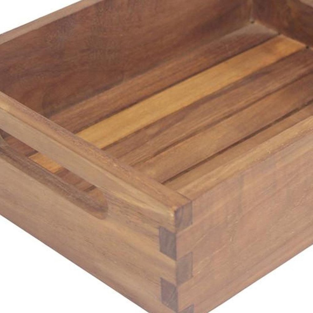Brown Solid Wood Bathroom Storage Furniture Set - 10-inch