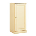 Yellow Solid Wood Adjustable Three Tier Library Bookcase with One Door - 36-inch