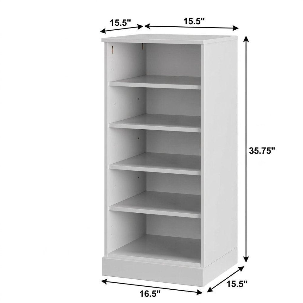Espresso Ten Pair Solid Woodshoe Storage Cabinet