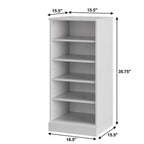 Espresso Ten Pair Solid Woodshoe Storage Cabinet