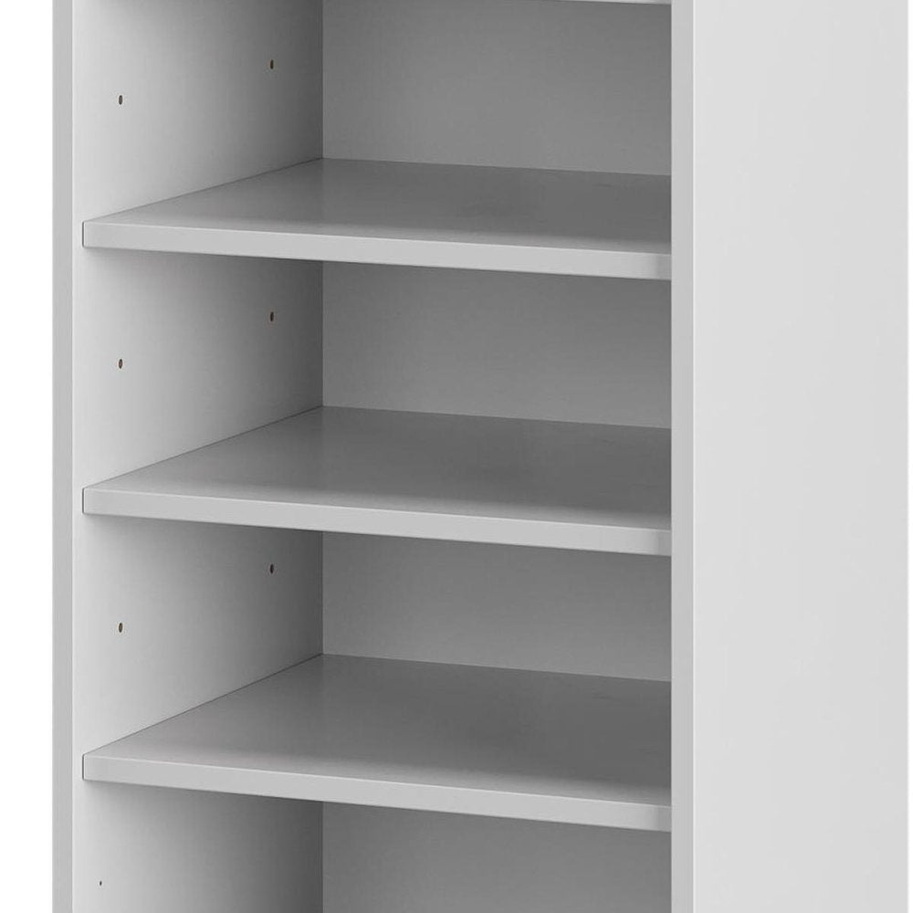 Espresso Ten Pair Solid Woodshoe Storage Cabinet