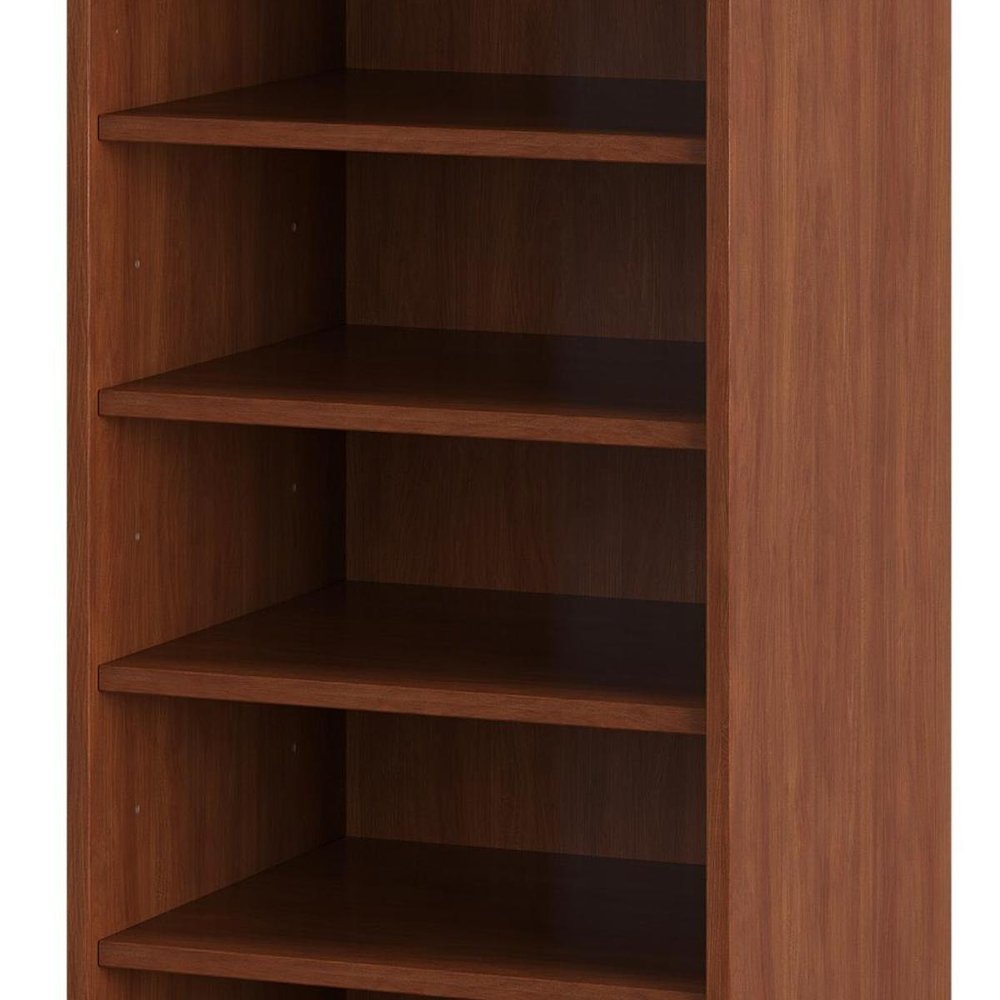 Espresso Ten Pair Solid Woodshoe Storage Cabinet