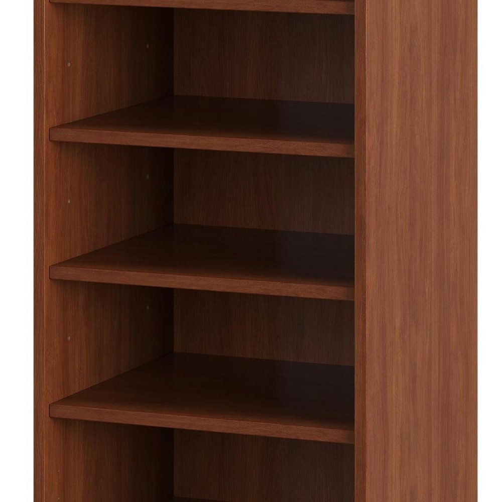 Espresso Ten Pair Solid Woodshoe Storage Cabinet
