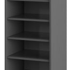 Espresso Ten Pair Solid Woodshoe Storage Cabinet