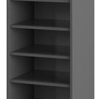 Espresso Ten Pair Solid Woodshoe Storage Cabinet