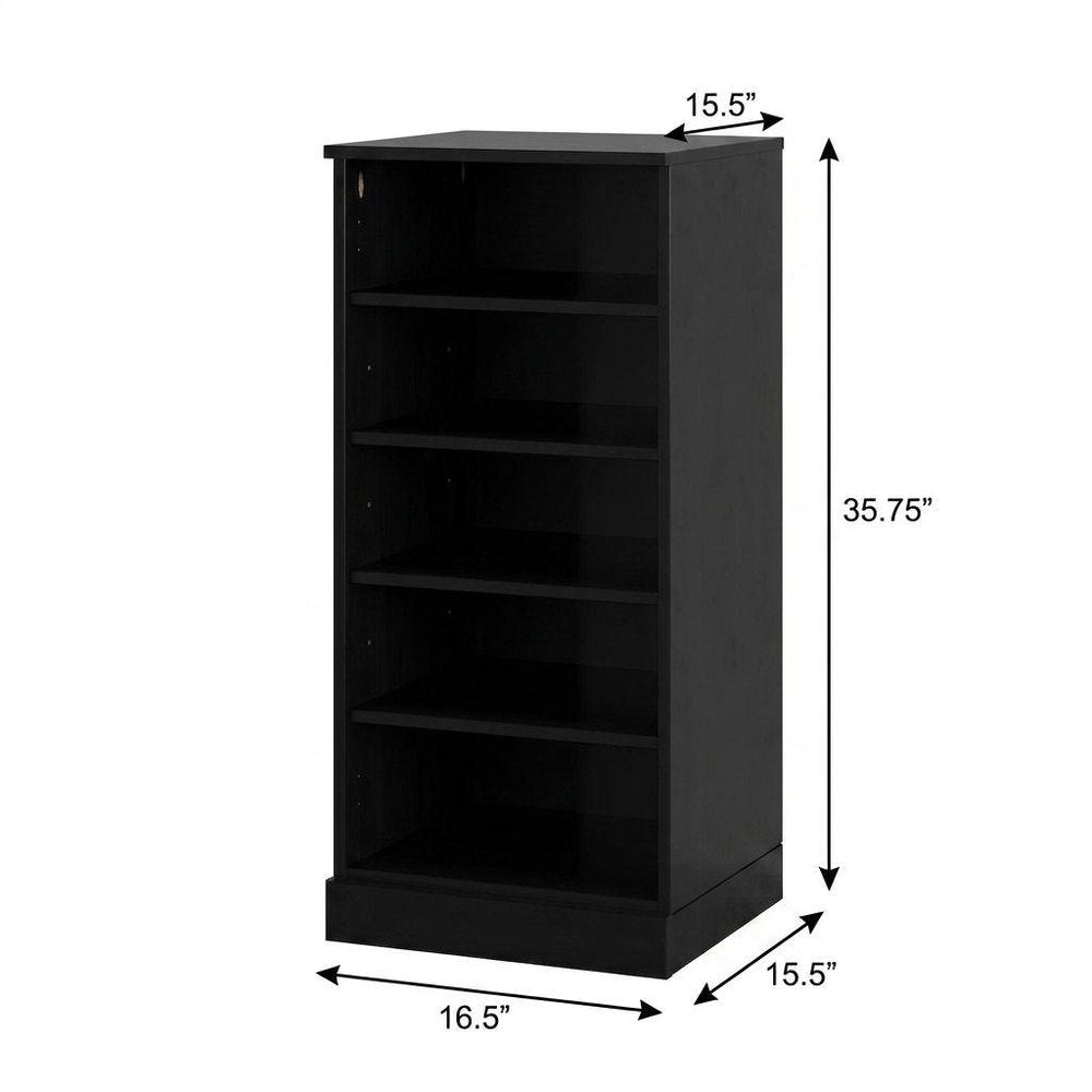 Espresso Ten Pair Solid Woodshoe Storage Cabinet