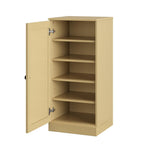 Yellow Ten Pair Solid Woodshoe Storage Cabinet