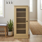 Yellow Ten Pair Solid Woodshoe Storage Cabinet