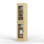 Yellow Solid Wood Two Door Pantry or Storage Closet - 72-inch