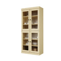 Yellow Solid Wood Four Door Pantry or Storage Closet - 72-inch