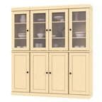 Yellow Solid Wood 8 Two Drawer Pantry or Storage Closet - 72-inch