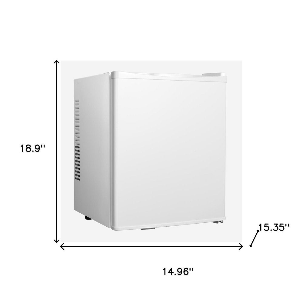 White Metal Single Compartment Can Beverage Refrigerator - 19 x 15-inch